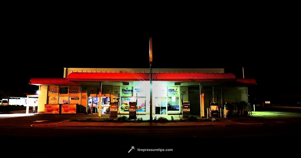 Gas Station PSI Check - Tire Pressure Tips