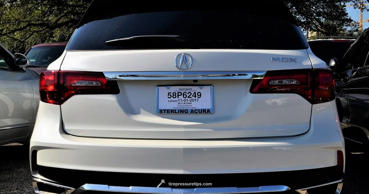 Acura TPMS Essentials - Tire Pressure Tips